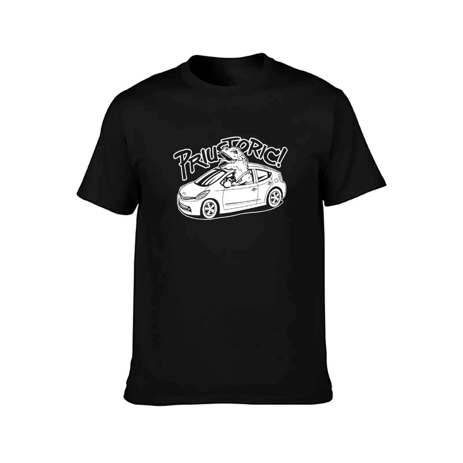 Priustoric -Funny T-Rex Dinosaur design for Hybrid Car Prius owners or people who own electric cars and consider Hybrids T-Shirt
