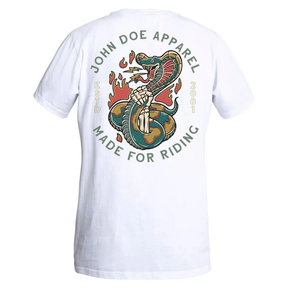 

John Doe Snake Ll T-shirt Patterned Print T-shirt Summer Luxury Brand Pure Cotton Men's and Women's T-shirt Short Sleeves 2025