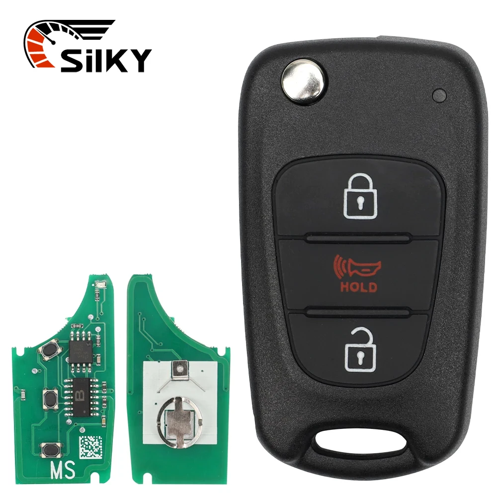 chave remota do carro, botão FOB 2 + 1, 315MHz, chip ID46, Kia Soul Sportage 2010-2013, Nyoseksam11atx, 9543-2K250, 95430-2K340