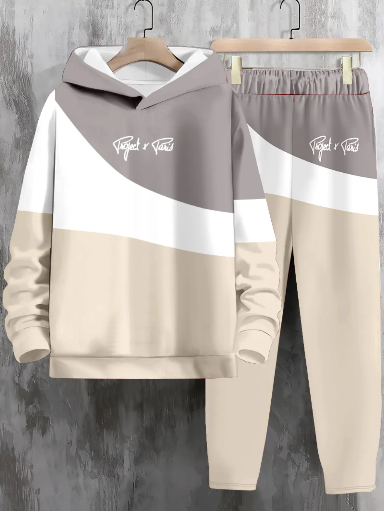 

2025-26 Autumn/Winter New Y2K Sports Set Ins Style Men's Fashion Super Large Comfortable Leisure Two Piece Set