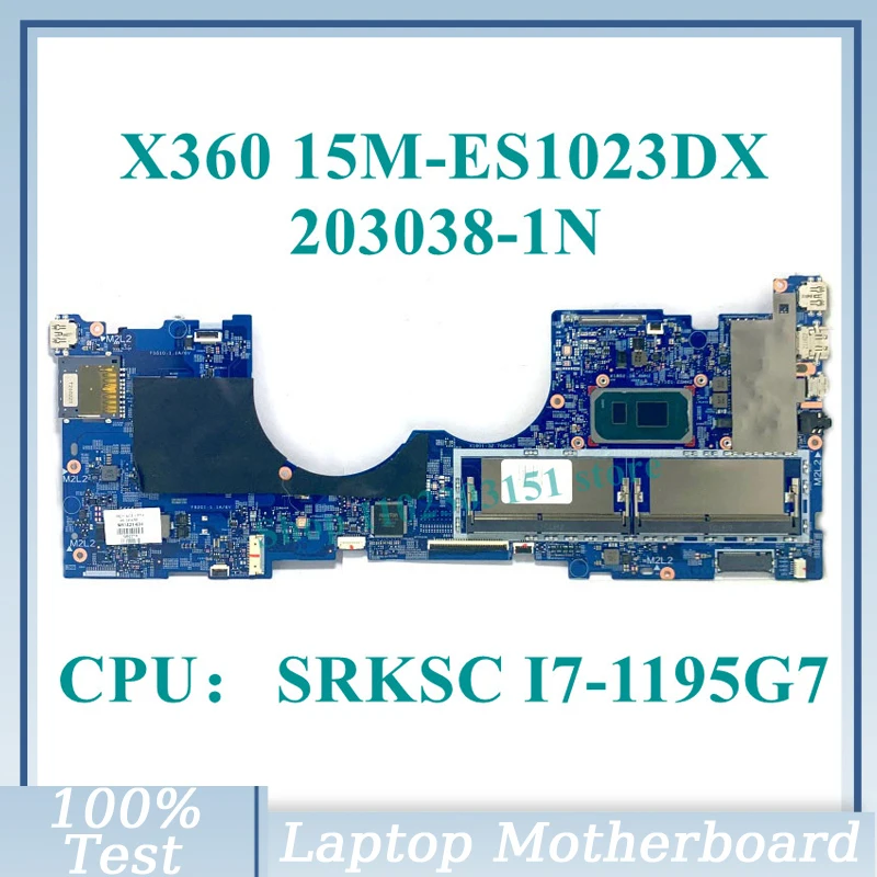 M81421-601 Avec I7-1195G7 448.0MJ08.001N/448.0MJ09.001N/448.0MJ10.001N 203038-1N Pour HP 15M-ES1023DX Ordinateur Portable Carte Mère 100% Test