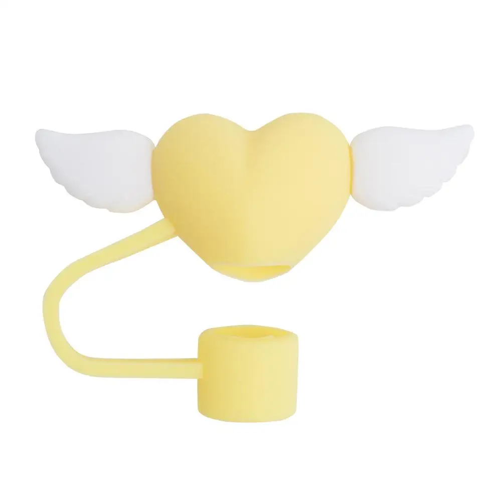 Love Wings Straw Covers Cap Toppers For Stanley 30/40 Oz Tumbler Cups Reusable Silicone Cute Straw Tips Lids Protectors