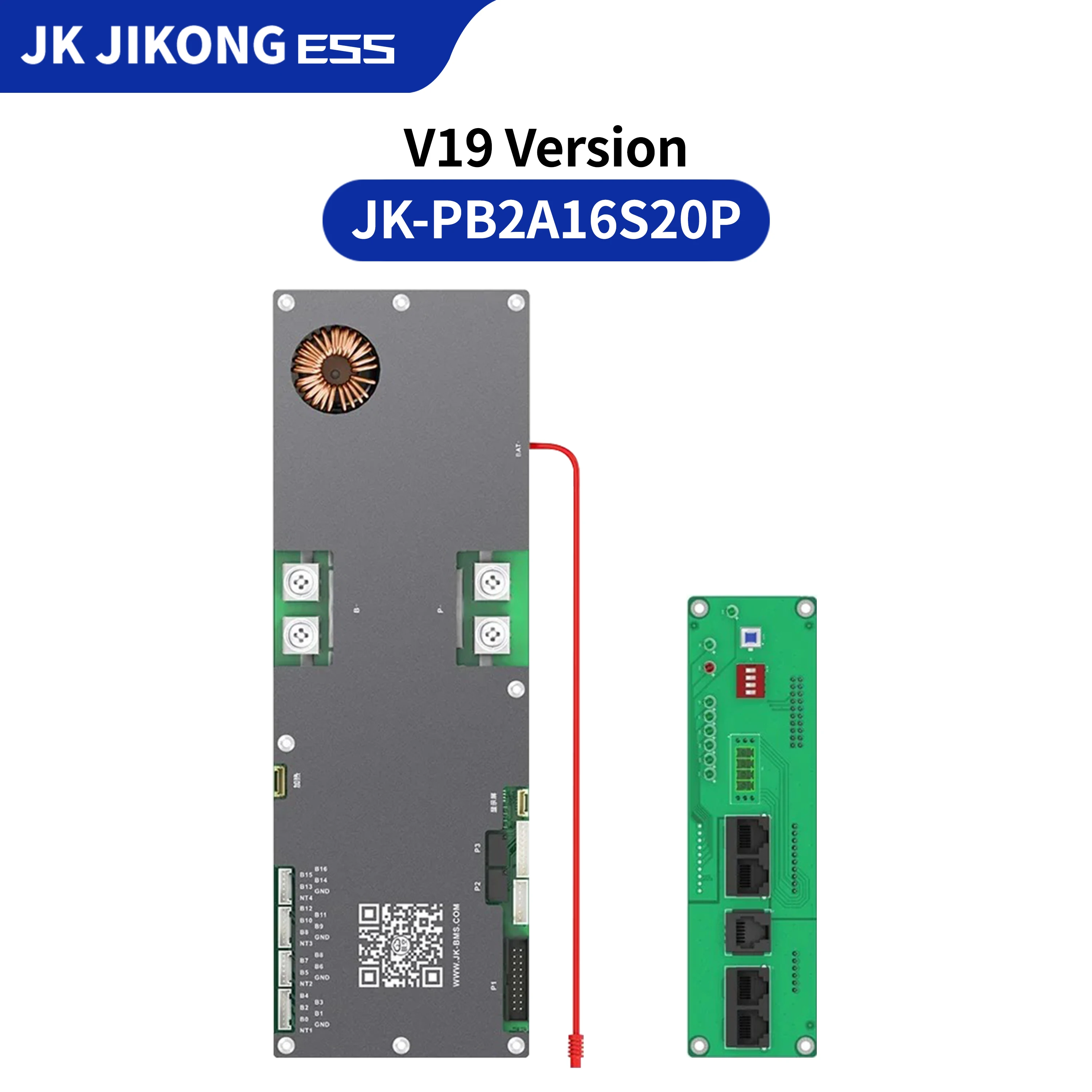JK JIKONG Smart BMS 8S-16S 200A Li-ion/ Lifepo4/ LTO Battery Household Energy Inverter BMS Active Balancer 2A JK-PB2A16S20P V19