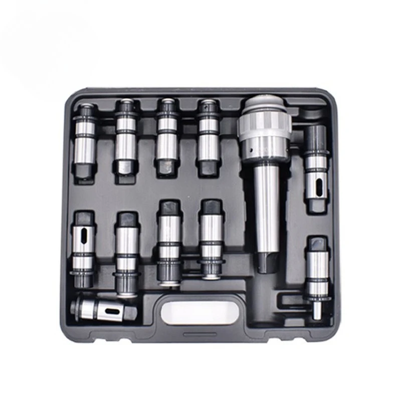Quick change drilling and tapping chuck, for rocker arm drill accessories
