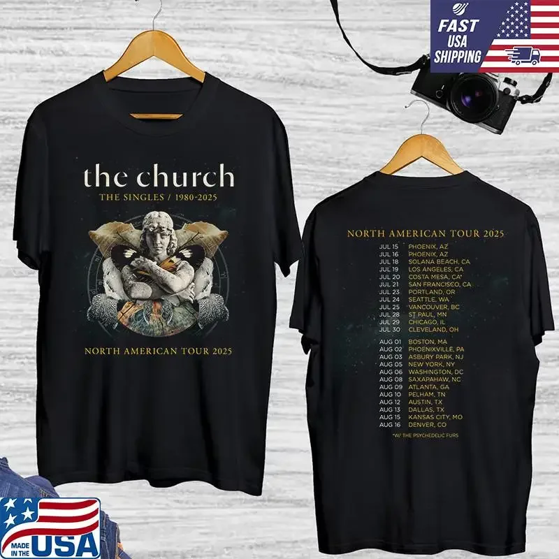 The Church Band North America Tour Psychedelic Furs T-Shirt in voller Größe S 5Xl