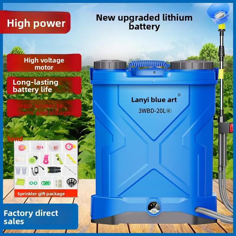 Backpack Lithium Battery Powered Smart Sprayer High Pressure Rechargeable Agricultural Pesticide Sprayer Watering Can Mist