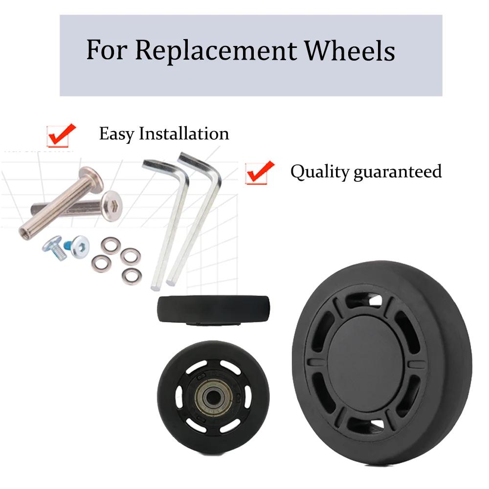 Luggage FJ-49-11 Caster 360 Rotation Suitcase Single Wheel Wear Resistant Trolley Case Repair Roller Smooth