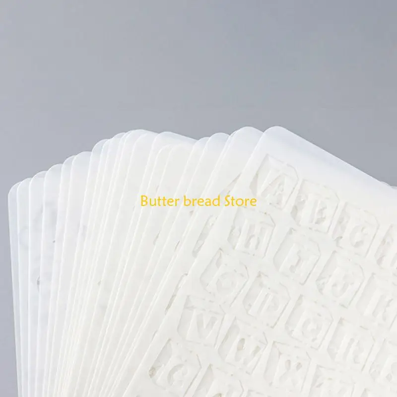 

W89C 20 шт./компл. трафареты с буквами алфавита и цифрами DIY рисунок шаблон живопись скрапбукинг карты