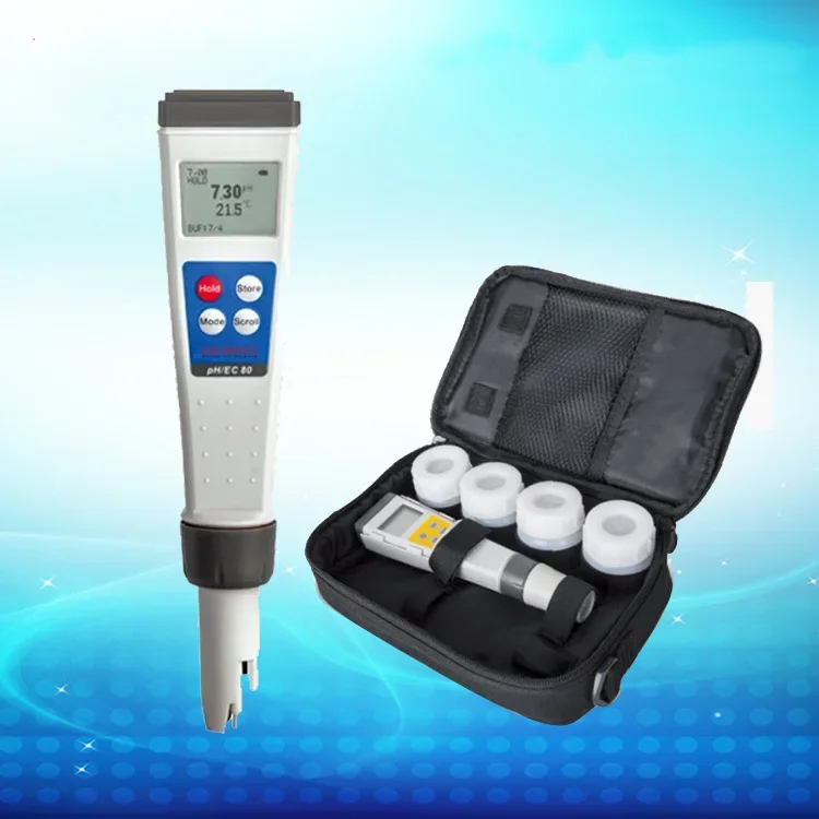 EC80 Reliable Repeatable Results PH EC TDS Salt Temp Conductivity Tester Multi Parameter Meter