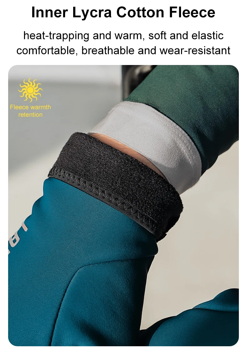 LAMEDA Winter-Fahrradhandschuhe Vollfinger Touchscreen Wasserdicht Winddicht Thermofleece Fahrradhandschuhe für Männer und Frauen bei Kaltem Wetter – Detail 6