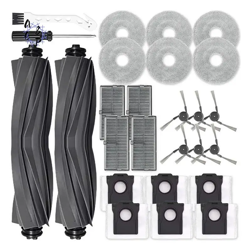 

A68P-Сменный комплект, аксессуары, совместимые с деталями робота-пылесоса MOVA P10 Pro Ultra, основная щетка, боковая щетка, мешок для пыли