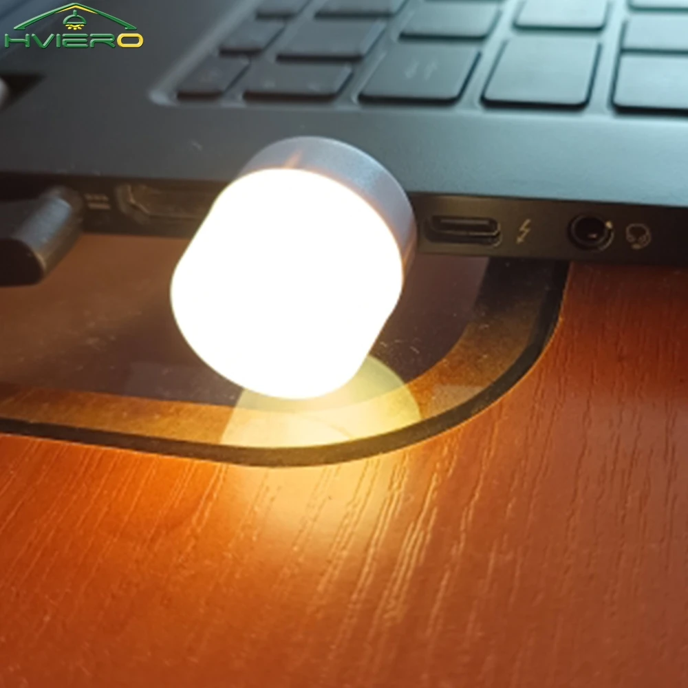 1-20Pcs Plug Lamp Warm White USB LED Super Bright Eye Protection Bulb Book Lights Computer Mobile Power Charging LED Night Light