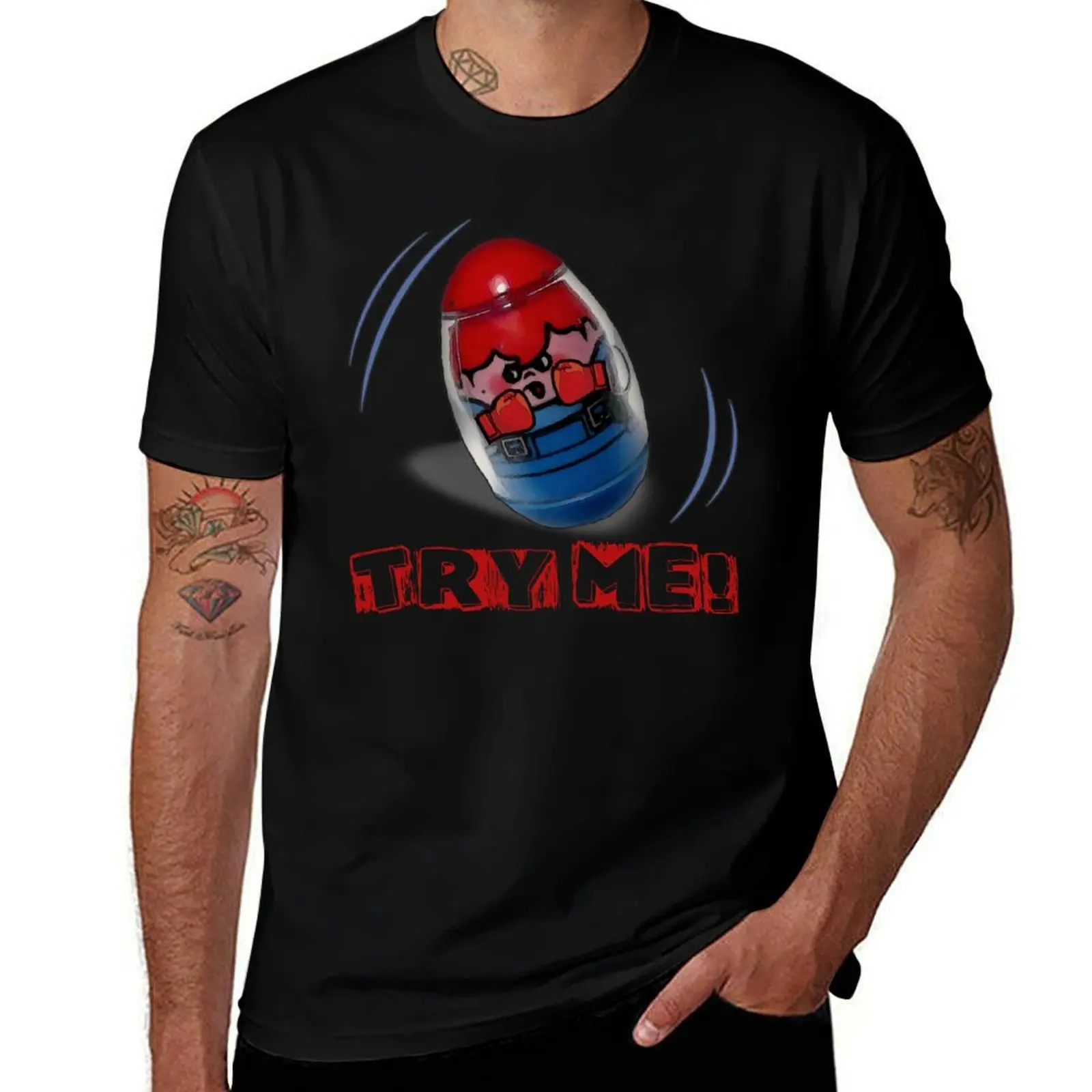 Weeble Wobble - Try Me! T-Shirt Casual Work Wear T-Shirt