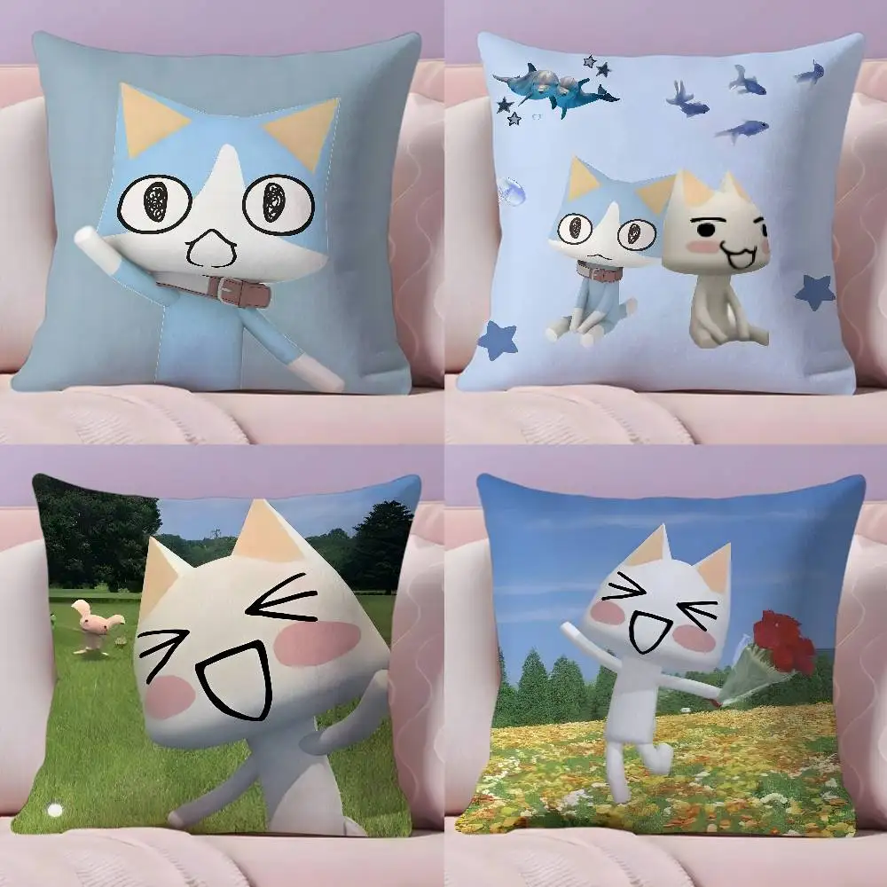 

Cute L-Lnoue T-Toro Pillow Case Pillowcase Ultra Soft Skin Friendly Fabric Cloud Like Comfort & Concealed Zipper