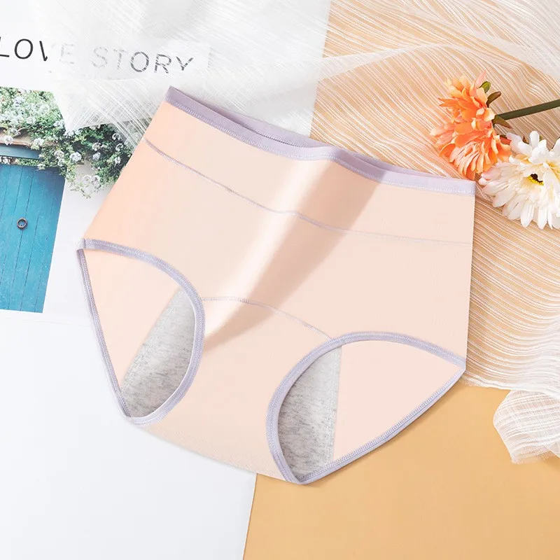 Underwear Women's Cotton Leakproof Panties  Waterproof Menstrual Shorts High Waist Breathable  physiological