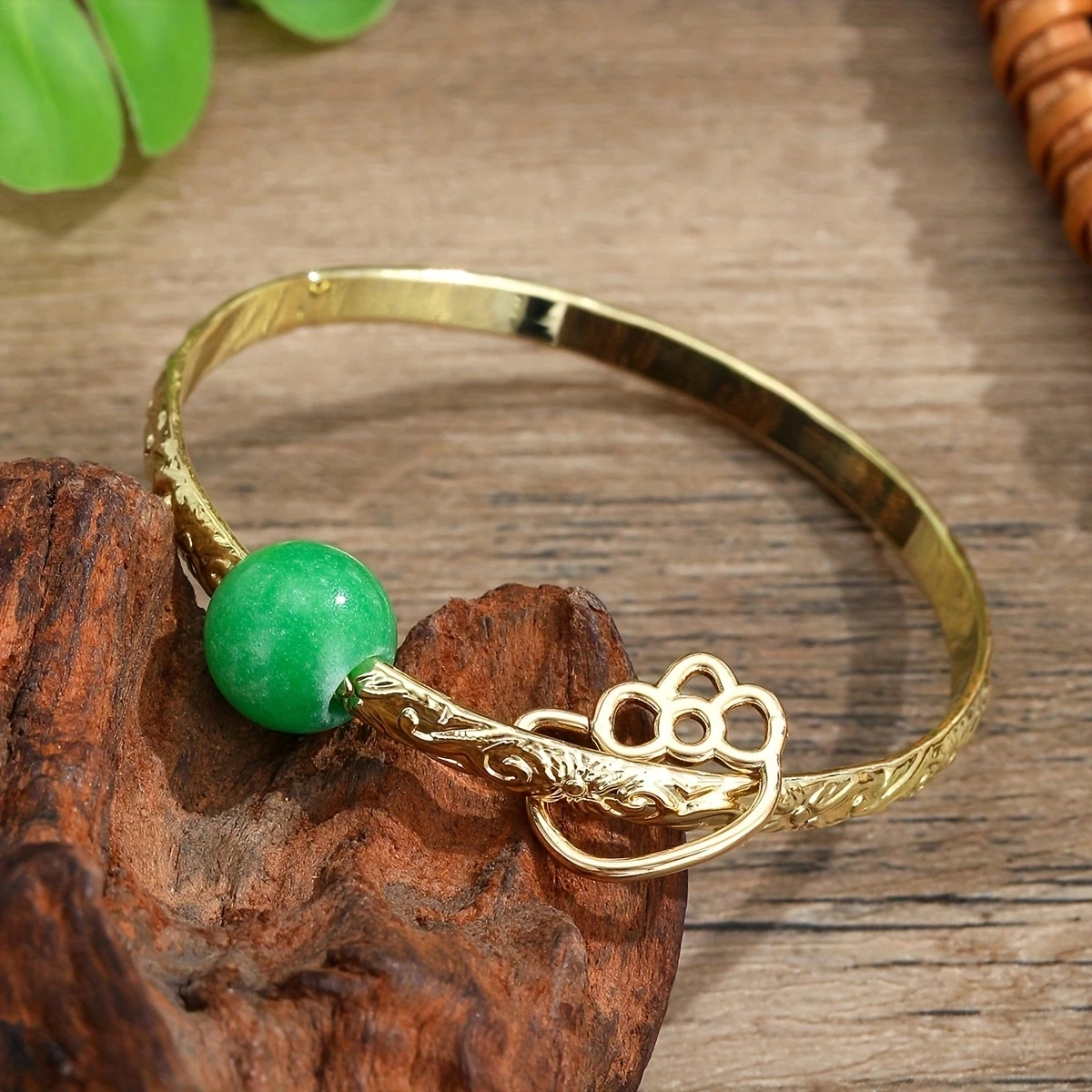 سوار حريمي دائري مطرقة هاواي ، مجوهرات ساموان دب اليشم ، ألوها التونغا البولينيزية