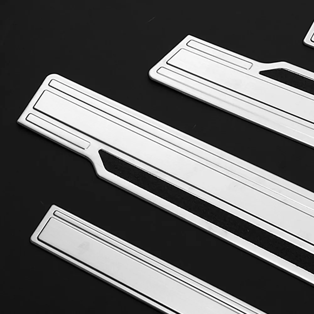 4pcs Durable Door Sill Protection for Honda Freed GB5/6/7/8 Metal Auto Styling Decorative Sticker Accessories