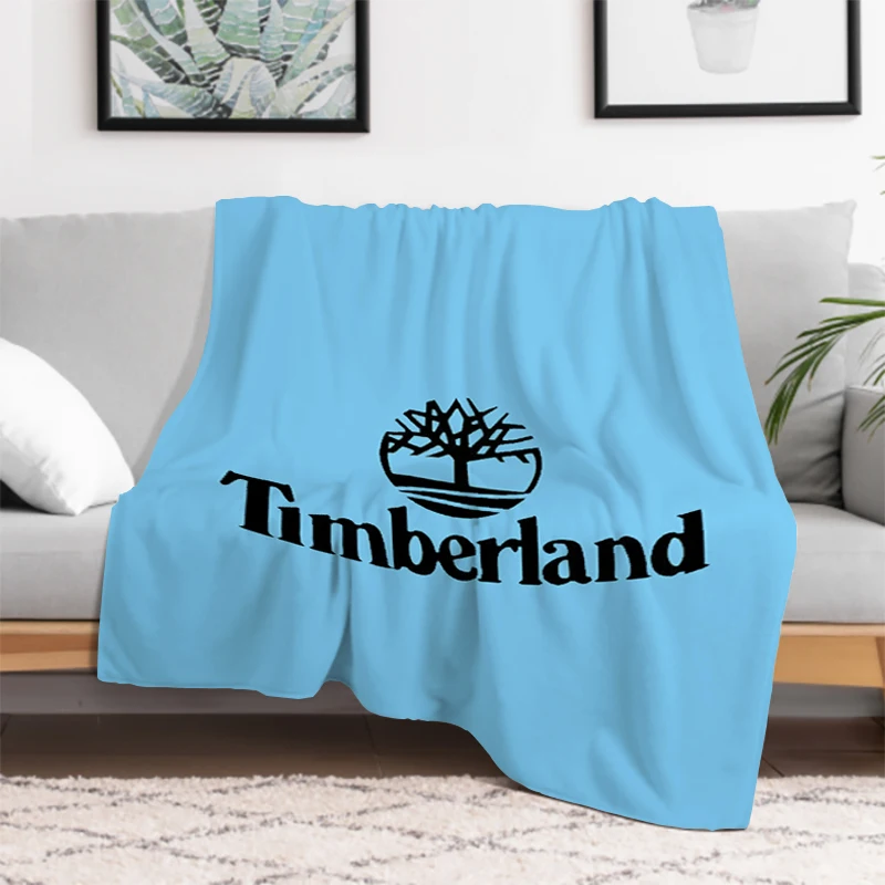 

Famous Brand T-TimberlandS Logo Blanket Microfiber Bedding Catnap Plead Cover King Lid Plaid Blankets for Decorative Sofa Downy