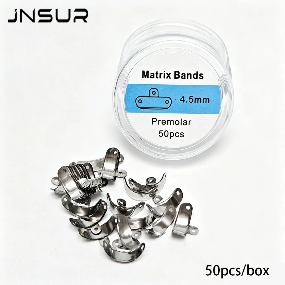JNSUR Dental-Sektionalmatrizenbänder, M4 Split-Typ perforiertes Vorder- und Backenzahn-Formungssystem, Materialien für die restaurative Zahnmedizin – Detail 4