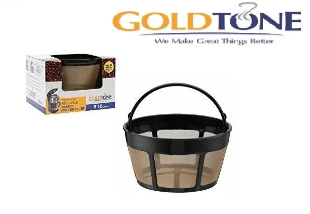 

Reusable Gold Tone Coffee Filter Basket 8 12 Cup for Bonavita 1901 Brewer Durable Stainless Steel Permanent Coffee Replacement