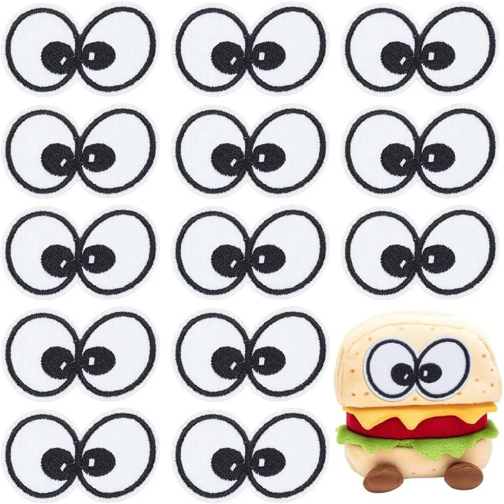 30-pecas-de-patches-de-tecido-bordados-estilo-desenho-animado-com-olhos-duplos-apliques-para-costura-e-decoracao-branco-37x60x1mm