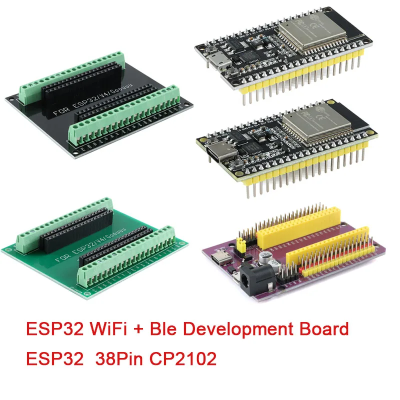 ESP32 CP2102 Ble WiFi Wireless Expansion Development Board Module 38Pin MICRO TYPE-C USB Wi-Fi Bluetooth-compat Dual Core IoT