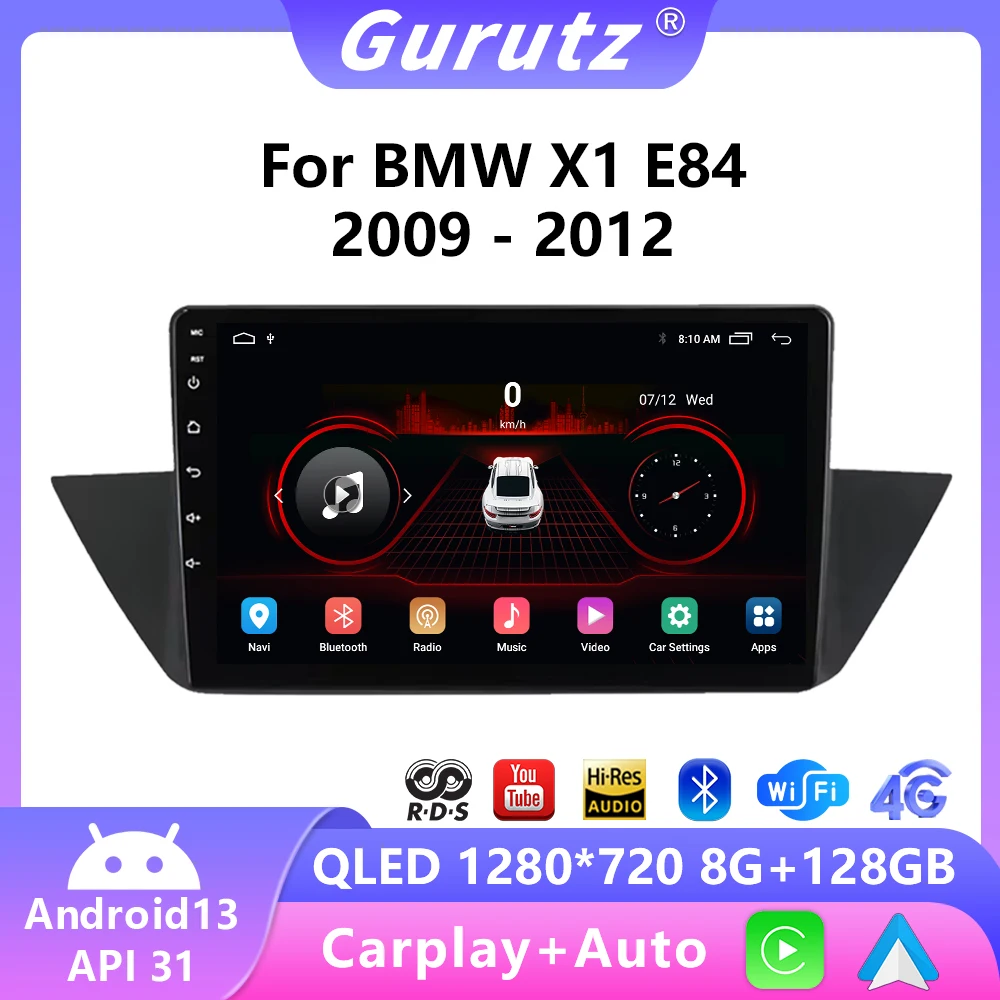 

2 Din Android 13 Car Radio Multimedia Video Player For BMW X1 E84 2009-2012 BT Wireless CarPlay GPS Navigation Stereo Autoradio