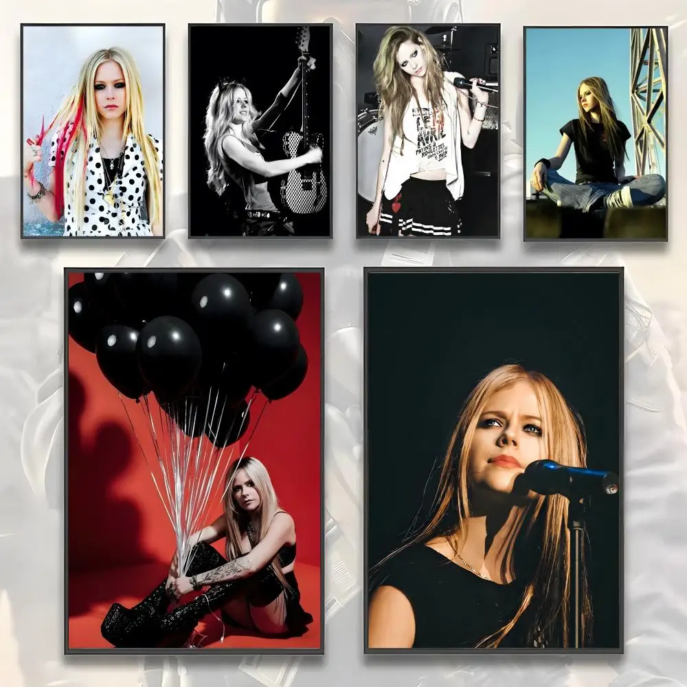 Avril Ramona Lavigne Painting Calligraphy HD Canvas Poster living room bedroom bar aesthetic