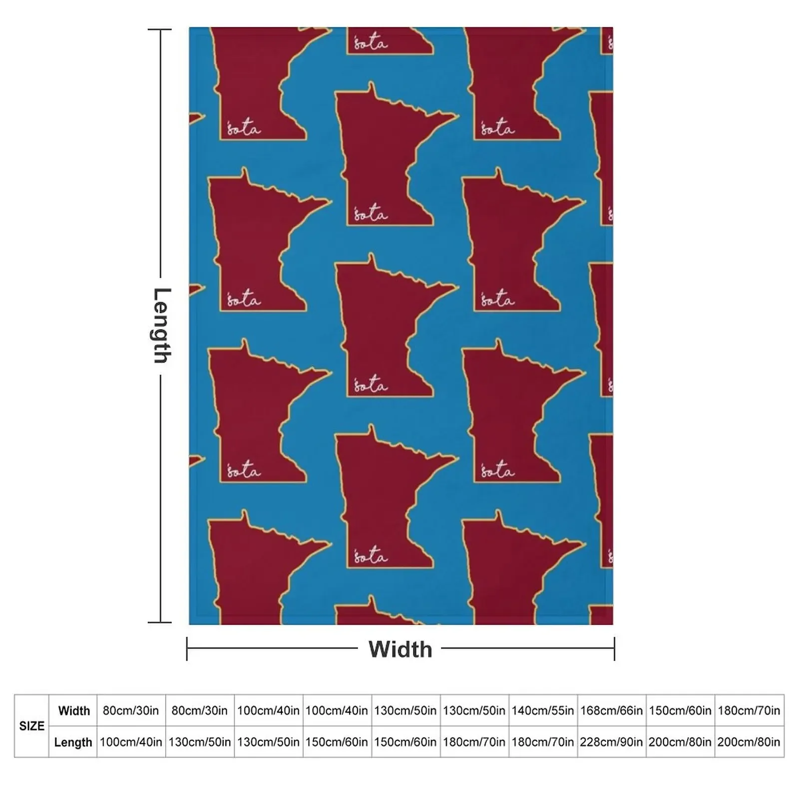 Minnesota Throw Blanket Retros Decorative Sofas warm for winter manga Blankets