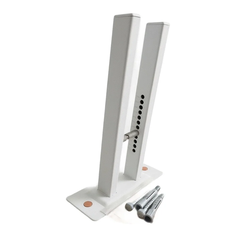 Die-cast Aluminum Radiator Floor Support Bracket Height Adjustable 7cm to 18cm For Radiators 80mm or 100mm Thickness