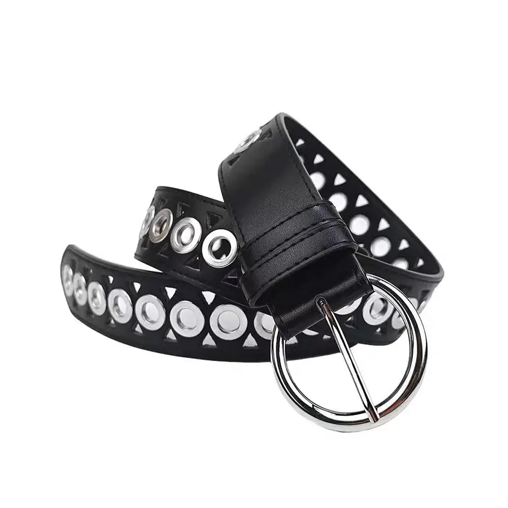 

Унисекс с металлической пряжкой, поясные ремни, платье в стиле панк, джинсовые ремни, ажурный пояс, широкий пояс с заклепками, готический декоративный пояс