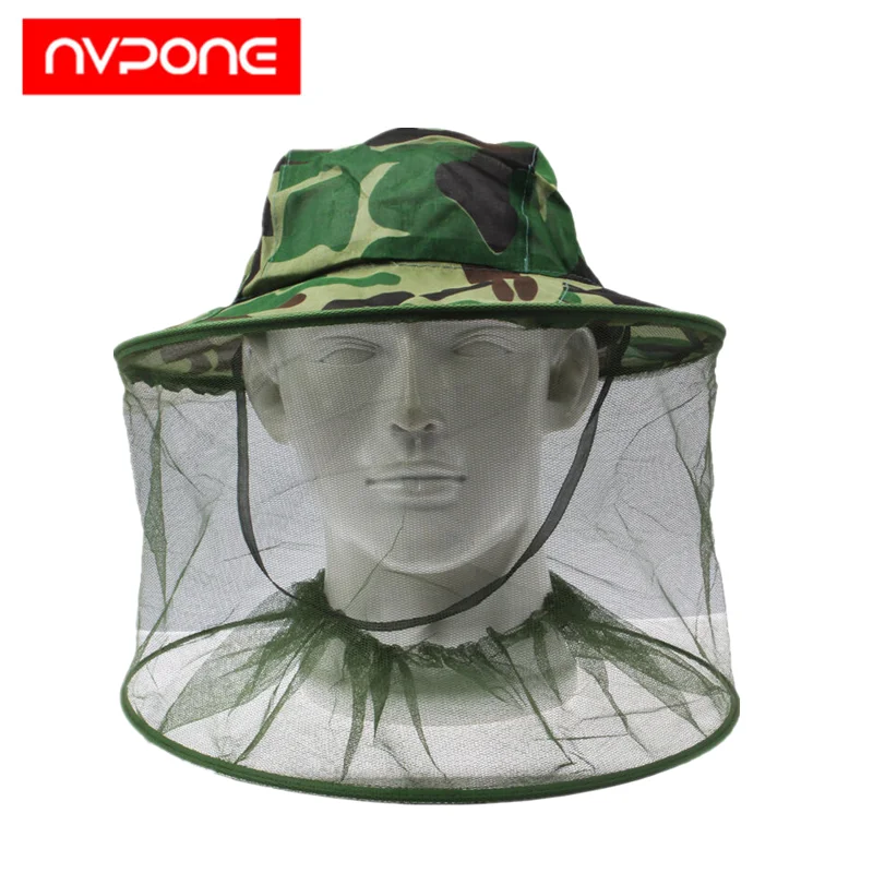 Universal Protective Mask Camouflage Hat for Mosquito Hat Mosquito Veil Outdoor Insect Protection Beekeeper