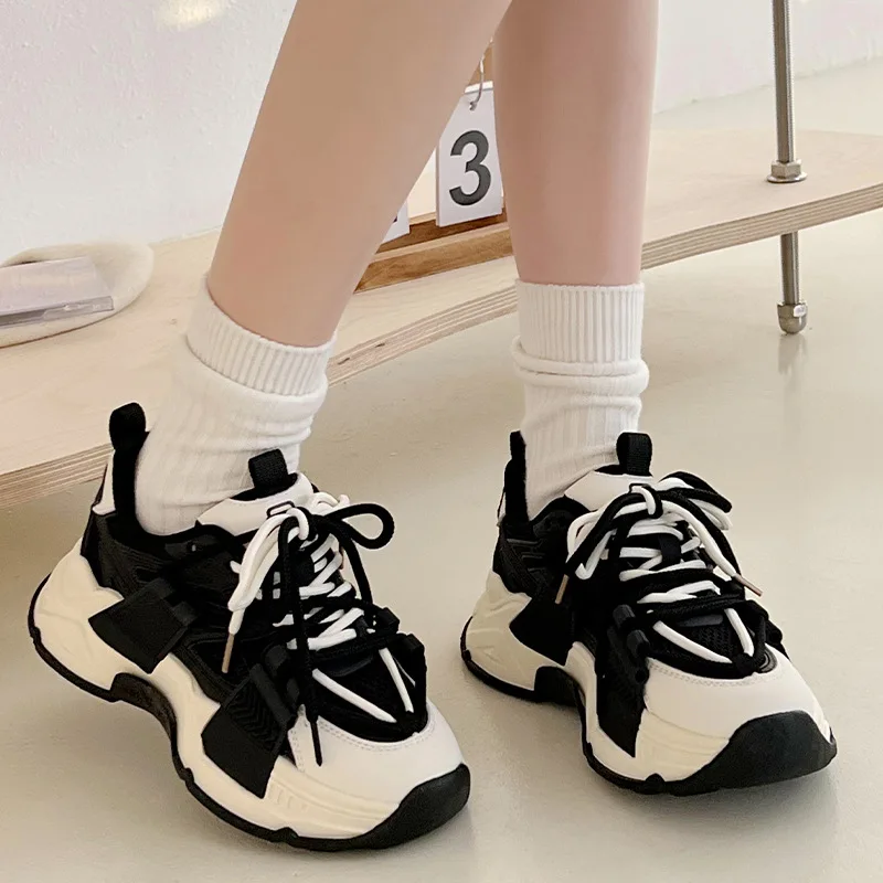 Dad's Shoes for Womens 2025 New Autumn/Winter Premium Thick Sole Retro Casual Shoes Female Versatile Lightweight Women Sneakers