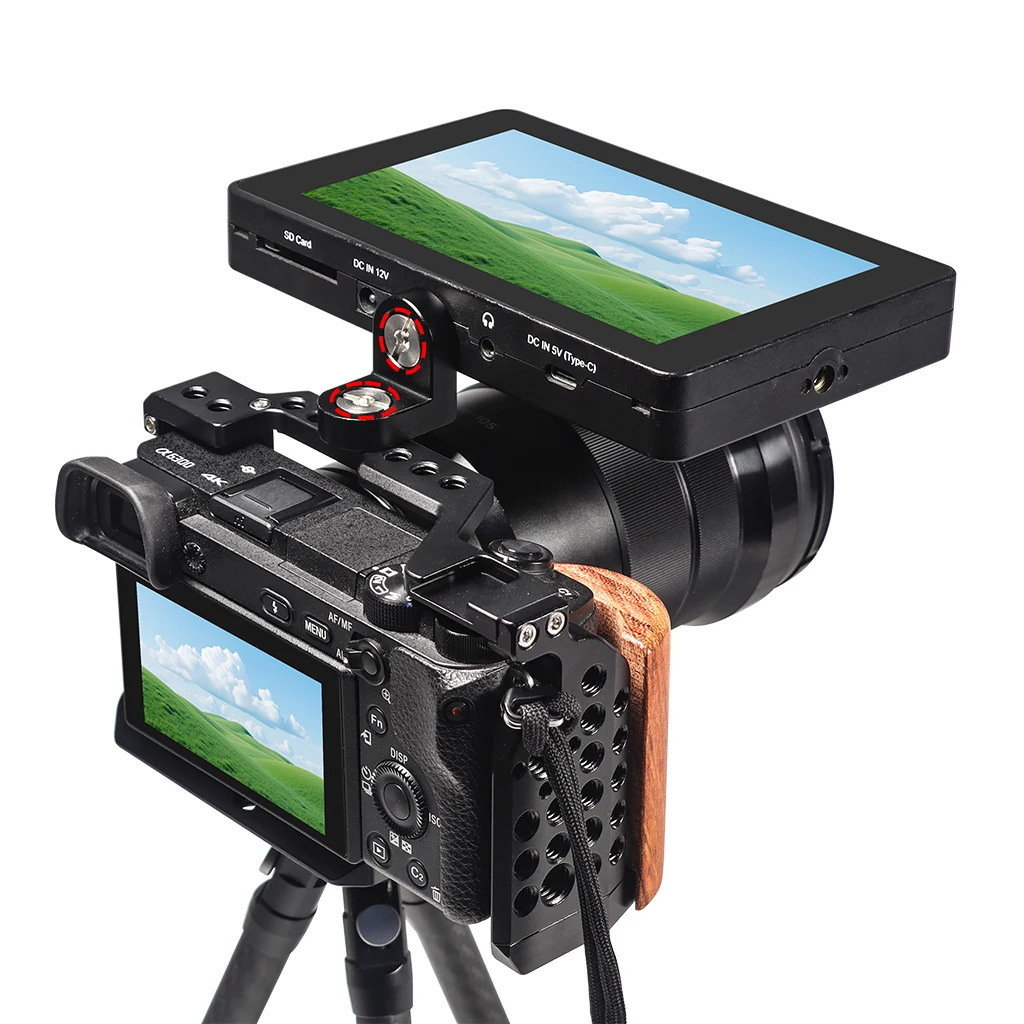 برغي كاميرا DSLR 1/4 "-20 & 3/8"-16 & M3 صواميل لولبية لولبية لرأس كرة ثلاثية القوائم لوحة الإفراج السريع للتصوير الفوتوغرافي لكاميرا DSLR