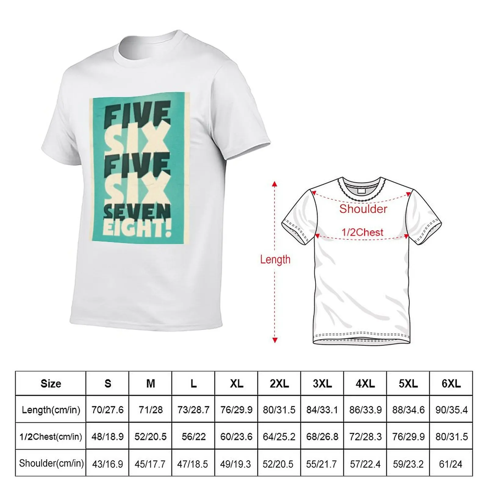 Lindy Lyrics - 5, 6, 5, 6, 7, 8 T-Shirt Comfortable Work Wear Tee