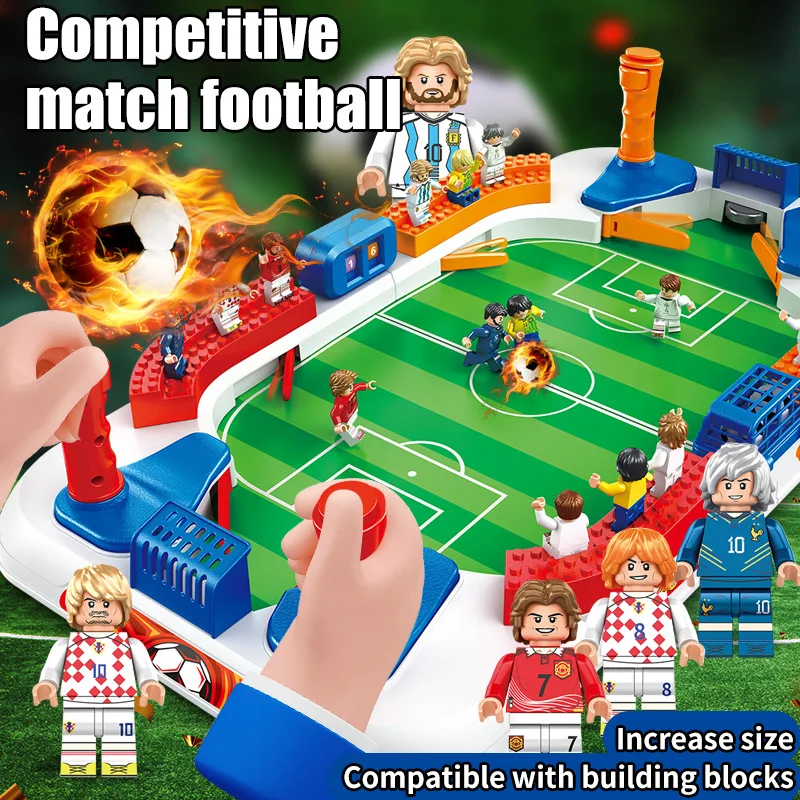 Mesa de fútbol transfronteriza para niños, juguete educativo interactivo familiar para niños de 6 años, juego competitivo de batalla de escritorio