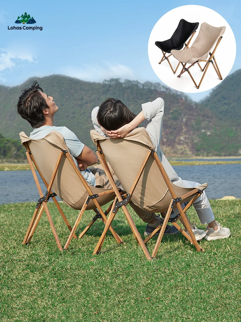 

Lohascamping Long Relax Chair heavy duty Rocking beach Chair angle adjustable Camping chair reel rack Office chair ultralight