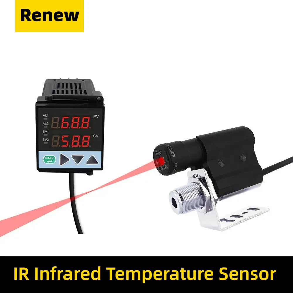 Laser Short Ir Infrared Temperature Sensor Industry Oven -50 To 125 Degree 300c Heat Temp 24v Digital 4-20ma