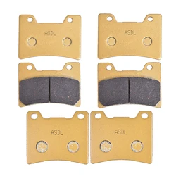 Motorcycle Front & Rear Brake Pad Disc Set For Yamaha FZR600 FZR600R 600R FZR1000 EX Forks TDM 850 FJ1200A ABS Model V-Max 12