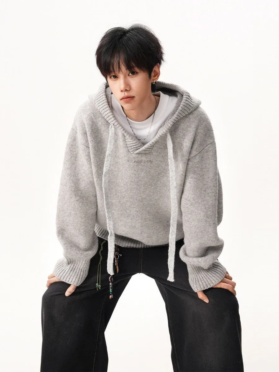 

Мужской вязаный свитер-худи American Sle, осенне-зимний, повседневный, универсальный, для пар