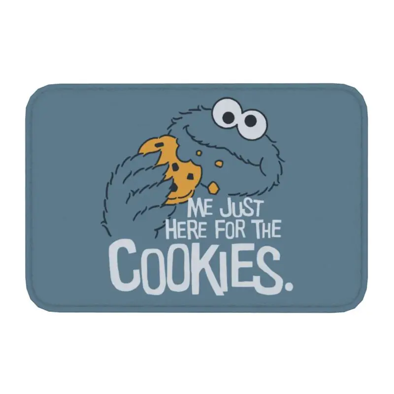 Cookie Monster Doormat Anti-Slip Kitchen Bathroom Welcome Mat Living Room Door Floor Entrance Carpet Rug Footpad