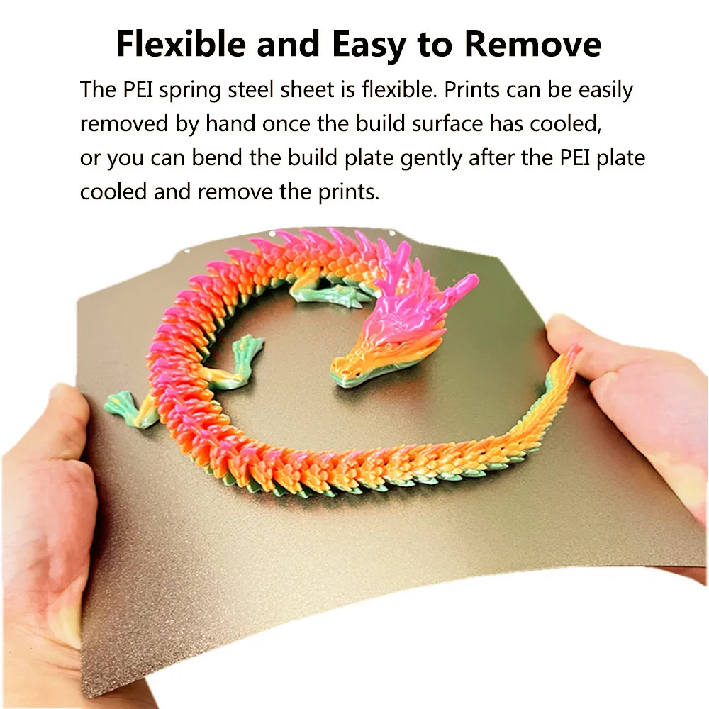 PEI Plate For Flashforge Adventurer 5X Build Plate 235x235mm PEO PET PES PEI Sheet Spring Steel Hot Bed for Adventurer 5M 5MPro