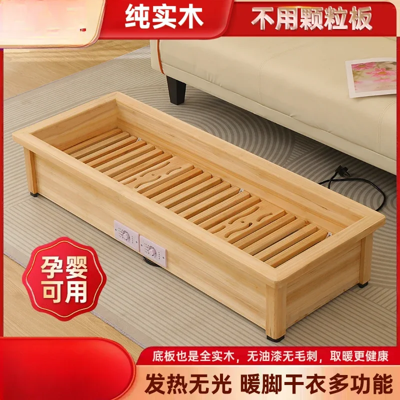 

yyhcStovesFireplaces,Fireplaces[All solid wood baseplate] Heater Household electricity saving fire bucket Rectangle foot baking