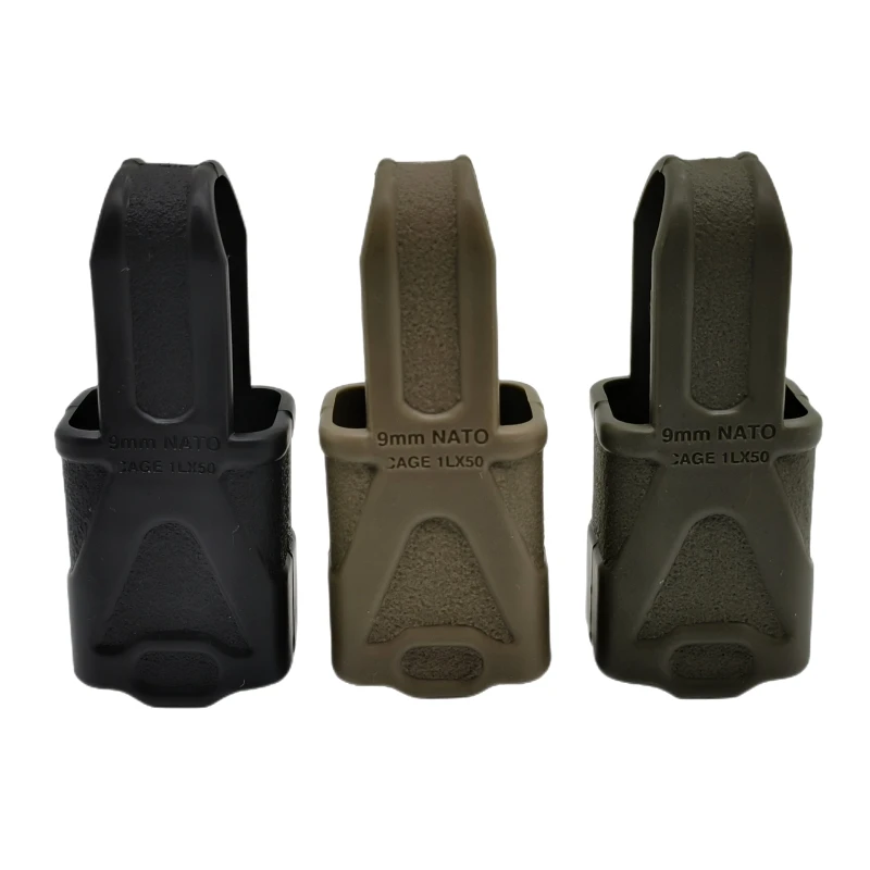 New Airsoft Tactical 9MM NATO Subgun Cage Fast Mag Rubber Loops for MP5 MP5K Magazine Assist Hunting Rifle Pouch Accessories