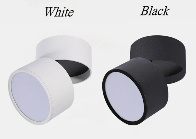 CRI 97 Surface Mounted Folding Rotated LED Downlights 7W 10W 15W 20W 24W SMD5730 Chip Dimmable Ceiling Lamp Spot Light AC90-260V