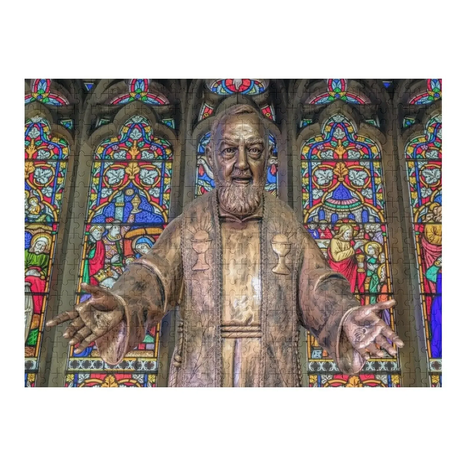 

Saint Pio Jigsaw Puzzle Customized Photo Wood Adults Wooden Adults Personalized Kids Gifts Christmas Gifts Puzzle