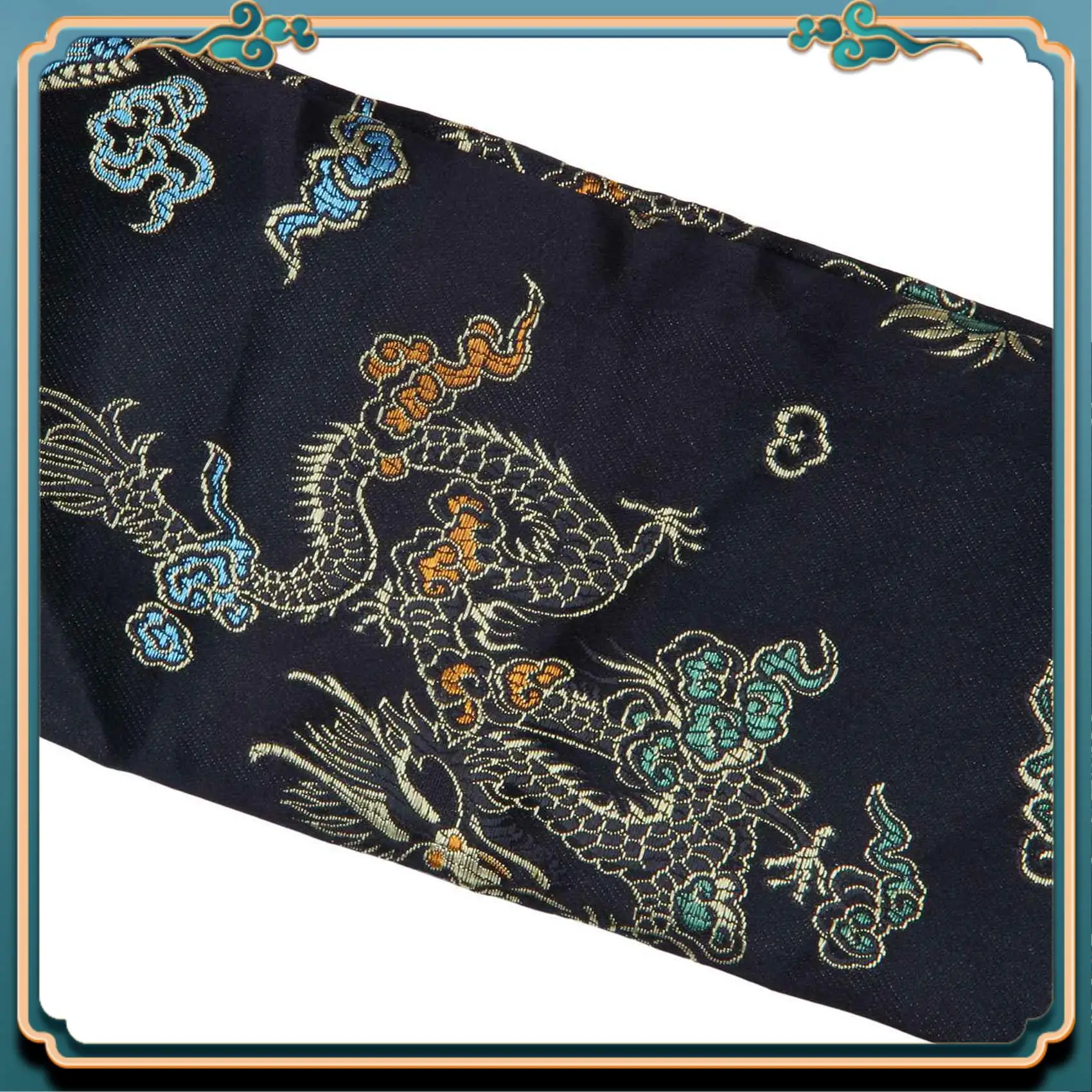 

Последние 5шт 135см Дракон и Феникс Катана Самурай Меч Сумка Tissu Черный