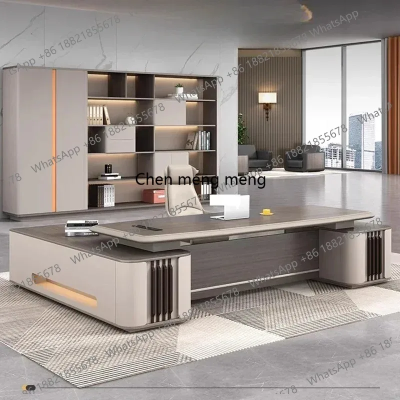 

Роскошные угловые компьютерные офисные столы из дерева с ящиками для хранения, итальянская мебель для руководителя, Mesa De Trabalho