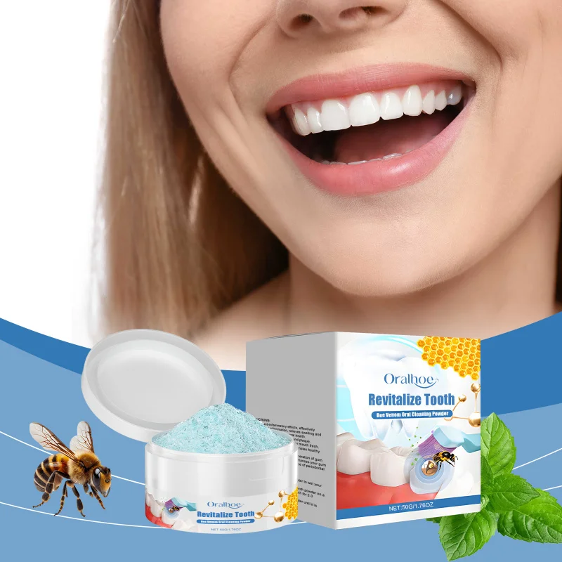 

Bee Venom Tooth Powder - Teeth Cleaning, Stain Removal, Fresh Breath, Gum Protection & Daily Oral Health Protection