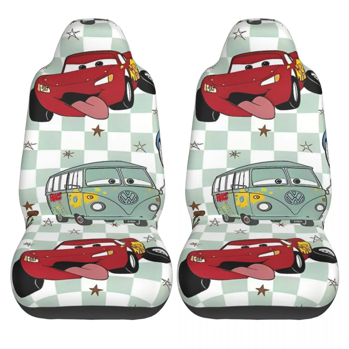 

Чехлы на автомобильные сиденья Lightning MCqueen, защитные 2-х шт., автомобильные чехлы на сиденья премиум-класса, зимний полиэстеровый чехол